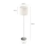 Lindby Stehlampe Everly, weiß, Textil, 166 cm hoch, E27 Produktbild-Vorschau 6
