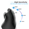 A black vertical mouse with a diagram showing DPI settings. Produktbild-Vorschau