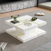 Table basse à deux niveaux de la marque Merax, avec des Voir les images du produit 7