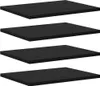 vidaXL Półka 4 szt. Czarna 40 x 30 x 1,5 cm Materiał Podgląd zdjęcia produktu 1
