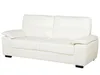 BELIANI 3-Sitzer Sofa Cremeweiß Kunstleder Breite Armlehnen Produktbild-Vorschau 4