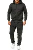 Herren Jogginganzug einfarbig 100% BW 586 Anthrazit 3XL Produktbild-Vorschau 2