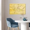 MuchoWow® Poster Weltkarte - Vintage - Gelb 60x40 cm - Produktbild-Vorschau 5