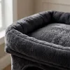 Árbol para gatos Relaxdays, con 2 escondites y juguetes, Vista previa de la imagen del producto 9