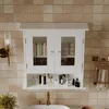 Wäscheschrank Hängend Weiss 2 Türen Glas Wand Loft Regale Produktbild-Vorschau 6