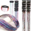 12 Stück Hair Tinsel Extensions Clip In, Glitzer Produktbild-Vorschau 6