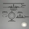 Briloner Gima Set de 3 spots LED encastrables 230V, IP20, Voir les images du produit 5