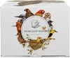 The image shows the side of a product box with a circular design featuring various birds and the text "WORLD OF BIRDS". Anteprima dell’immagine prodotto