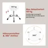 WOLTU Rollhocker höhenverstellbar, Bürohocker 360° drehbar, Produktbild-Vorschau 9