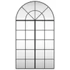 A black arched window frame with multiple panes, set against a white background. Náhľad obrázku produktu
