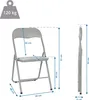 hjh OFFICE Klappstuhl TUDELA BASIC Polyvinylchlorid (PVC) Produktbild-Vorschau 5