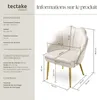 tectake® Koktejlové křeslo Hellen čalouněné, se sametovým Náhled obrázku produktu 18
