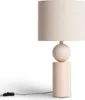 Tischlampe Keramik und Stoff Rahma Beige Produktbild-Vorschau 1