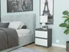 Nočný stolík 40 cm, 2 zásuvky, komoda, stolík FRAMIRE R-2, Náhľad obrázku produktu 3