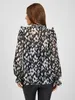 Orsay Weiß-Schwarze gemusterte Damenbluse DP-3547378__XL Produktbild-Vorschau 2