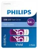 Philips USB 2.0 64GB Vivid Edition Purple 2-pack Podgląd zdjęcia produktu 8