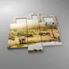 Bild auf Leinwand - Leinwandbild - Safari Tiere - 95x80cm - Produktbild-Vorschau 2