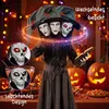 HOMCOM, dekoracja na Halloween, animowana wiedźma, 180 cm, Podgląd zdjęcia produktu 6