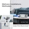 Collage showing different installation methods for a projector. Produktbild-Vorschau