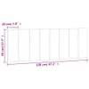 Kopfteil-Kissen "Hanko" Rosa 120 cm Samt Produktbild-Vorschau 10
