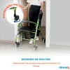 Clinicalfy Rollator pieghevole Deambulatore Freni a mano Anteprima dell’immagine prodotto 7