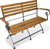 vidaXL Banc de jardin pliable 112 cm bois massif acacia Voir les images du produit 6
