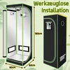 Jayseuw pěstební stan pěstební box 60x60x180 cm pěstební Náhled obrázku produktu 2
