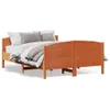 vidaXL Lit en bois massif sans matelas pin brun cireux Voir les images du produit 7