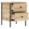 vidaXL Stolik nocny dąb sonoma 40x42x50 cm materiał Podgląd zdjęcia produktu 4