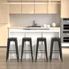 HOMCOM Lot de 4 tabourets de Bar Empilable Chaise de Bar Voir les images du produit 12