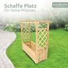 holz4home® Pflanzkasten M mit Dach aus Tannenholz inkl. Produktbild-Vorschau 2