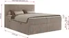 MKS MEBLE Boxspringbett 180x200 Hellbraun Cord, Produktbild-Vorschau 8