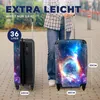 MuchoWow® Koffer Handgepäck Trolley Rollkoffer Kleine Produktbild-Vorschau 5