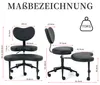 Bureaufauteuil met Polyurethanleer bekleding, in hoogte Productafbeelding-voorbeeld 7