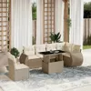 The Living Store 7-tlg. Garten-Sofagarnitur mit Kissen Produktbild-Vorschau 2