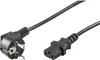 Kaltgeräte Netzkabel Schutzkontakt-Stecker abgewinkelt  Produktbild-Vorschau 5