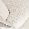 Poltrona girevole 360º in metallo e bouclé, Crema Anteprima dell’immagine prodotto 4