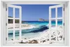 Wallario Premium Glasbild mit Fensterrahmen, freischwebende Produktbild-Vorschau 1
