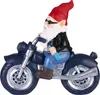 BRUBAKER Zahradní trpaslík na motorce černý - trpaslík Náhled obrázku produktu 6