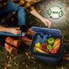A person sitting on the grass with an open cooler filled with food and drinks. Náhled obrázku produktu