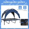 Hundebett Outdoor mit Sonnendach, Hundeliege erhöht mit Produktbild-Vorschau 7