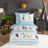 Traumschlaf Flanell Bettwäsche Hirsche Eule Hase 135x200 cm Produktbild-Vorschau 1