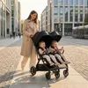 DERYAN Luxe Rolo X2 XL V2 Dvojitý Kočík - Čierny Náhľad obrázku produktu 5