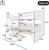 Flieks Etagenbett 90x200cm mit Regalen und Schublade, Produktbild-Vorschau 7