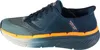 Side view of a blue Skechers slip-on athletic shoe. Produktbild-Vorschau