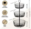 eluno zuppiera rotonda a 3 livelli / cesto per il pane, Anteprima dell’immagine prodotto 7