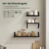 EUGAD 3er Set Wandregal, Hängeregal, Küchenregal hängend, Produktbild-Vorschau 5