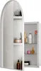 okwish Armoire miroir arrondie, meuble mural pour salle de Voir les images du produit 6