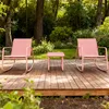 Schaukel-Gartenmöbel aus Textilene 2-Sitzer terracotta Produktbild-Vorschau 6