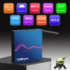 A blue smart player device with various feature icons displayed above it. Podgląd zdjęcia produktu